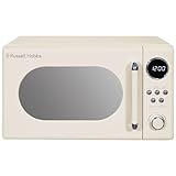 Russell Hobbs RHM2044C Retro - Microondas digital de 20 litros, 800 W, acabado espejo, 8 ajustes de cocción automática, 5 niveles de potencia