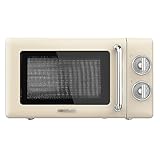 Cecotec Microondas Mecánico con Grill de 20 L Proclean 3110 Retro Beige. 700 W en 6 Niveles, Temporizador hasta 30 Minutos, Modo Descongelación,...