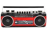 GRABADORA DE Radio Cassette con Bluetooth TREVI RR 501 BT Rojo