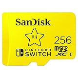 SanDisk 256GB tarjeta microSDXC para consolas Nintendo Switch hasta 100 MB/s UHS-I Class 10 U3